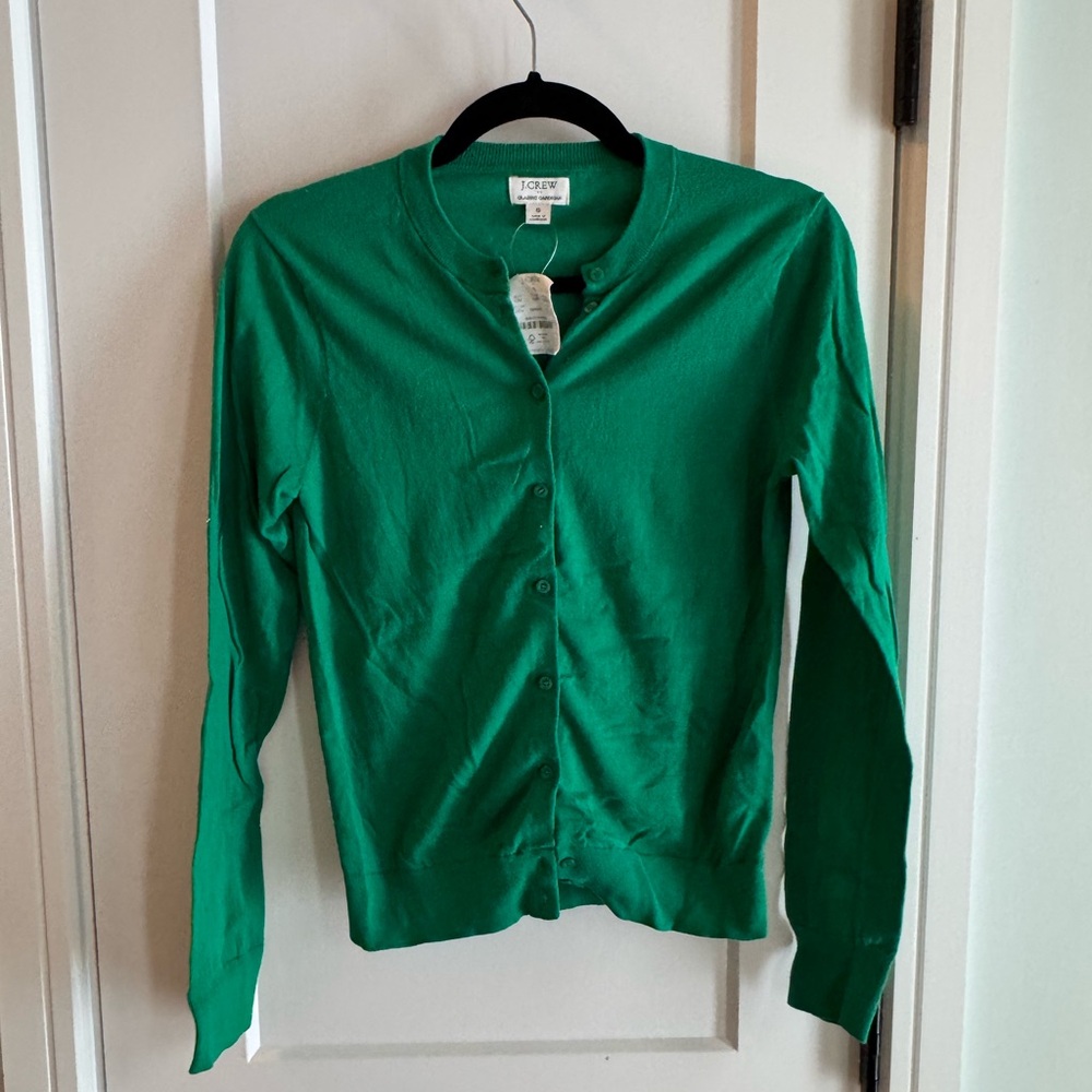 J. Crew Vibrant Green Women's Cardigan